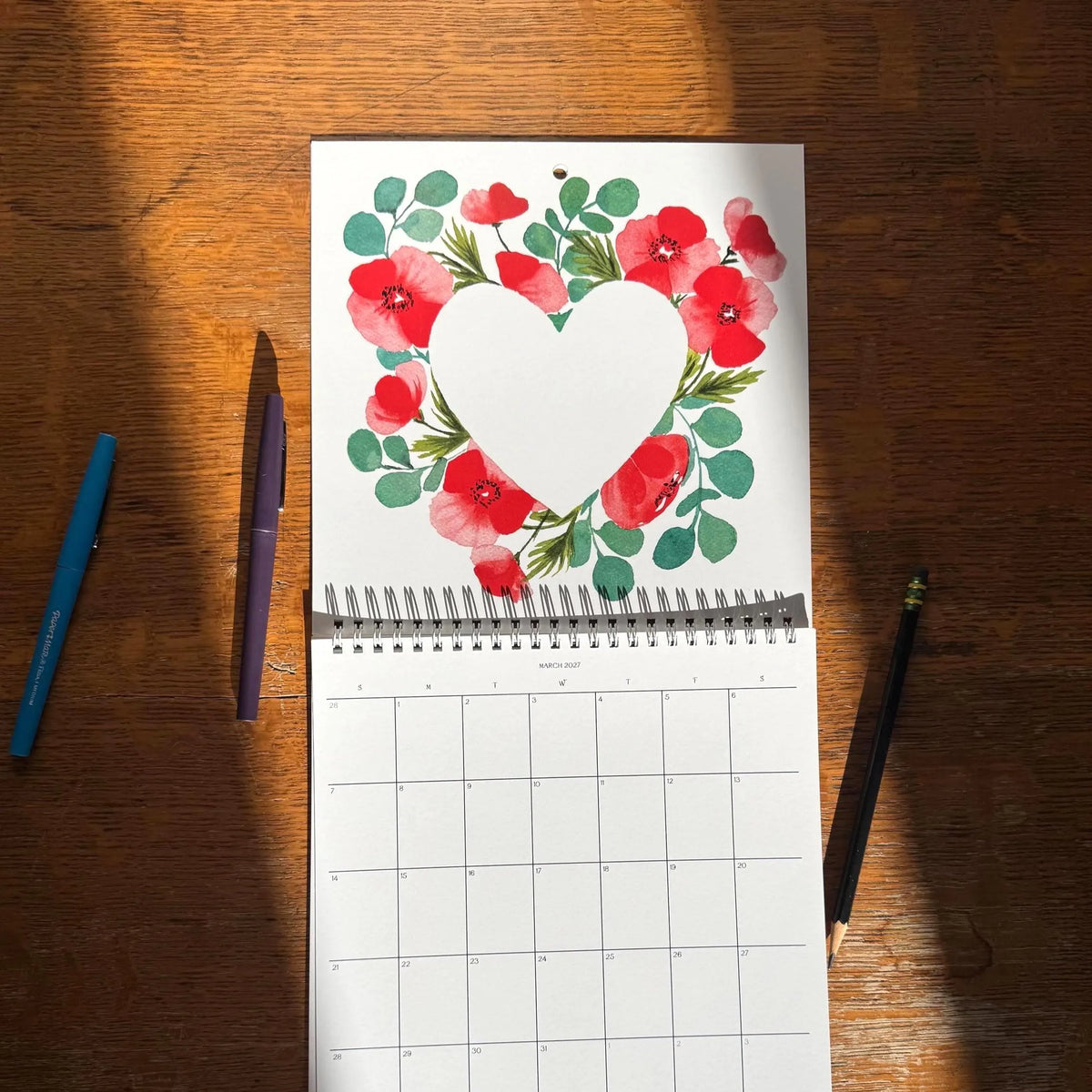 2027 Wall Calendar - A Heartfelt Year