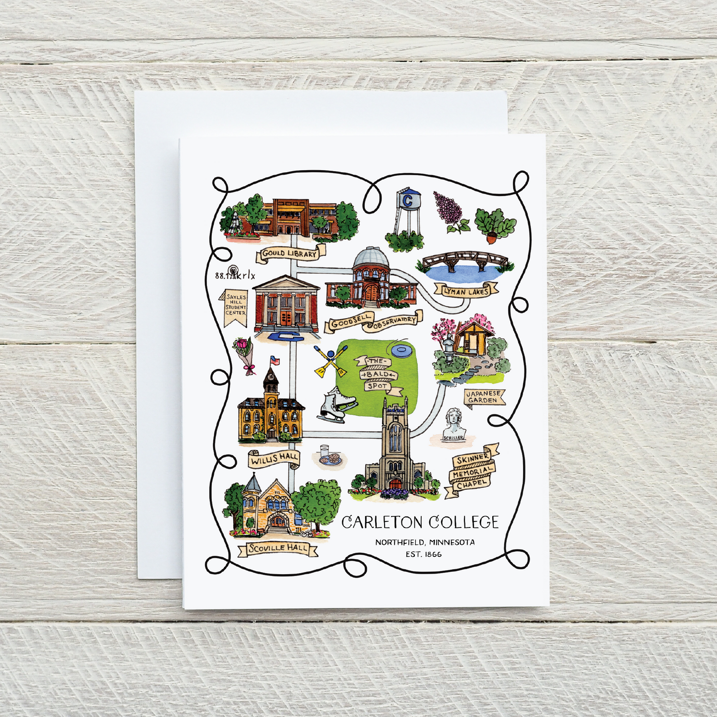 Carleton College Note Cards - set of 8