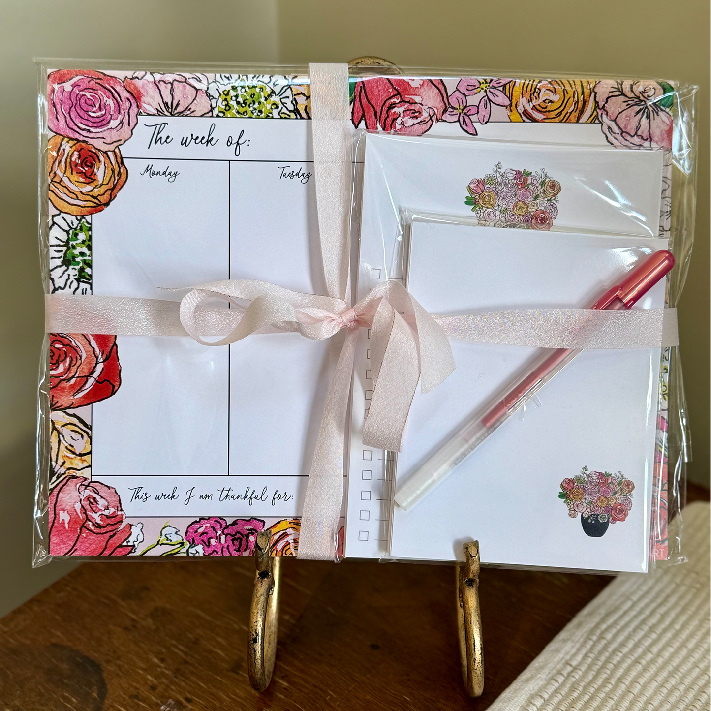 Pink Posy Stationery Gift Sets