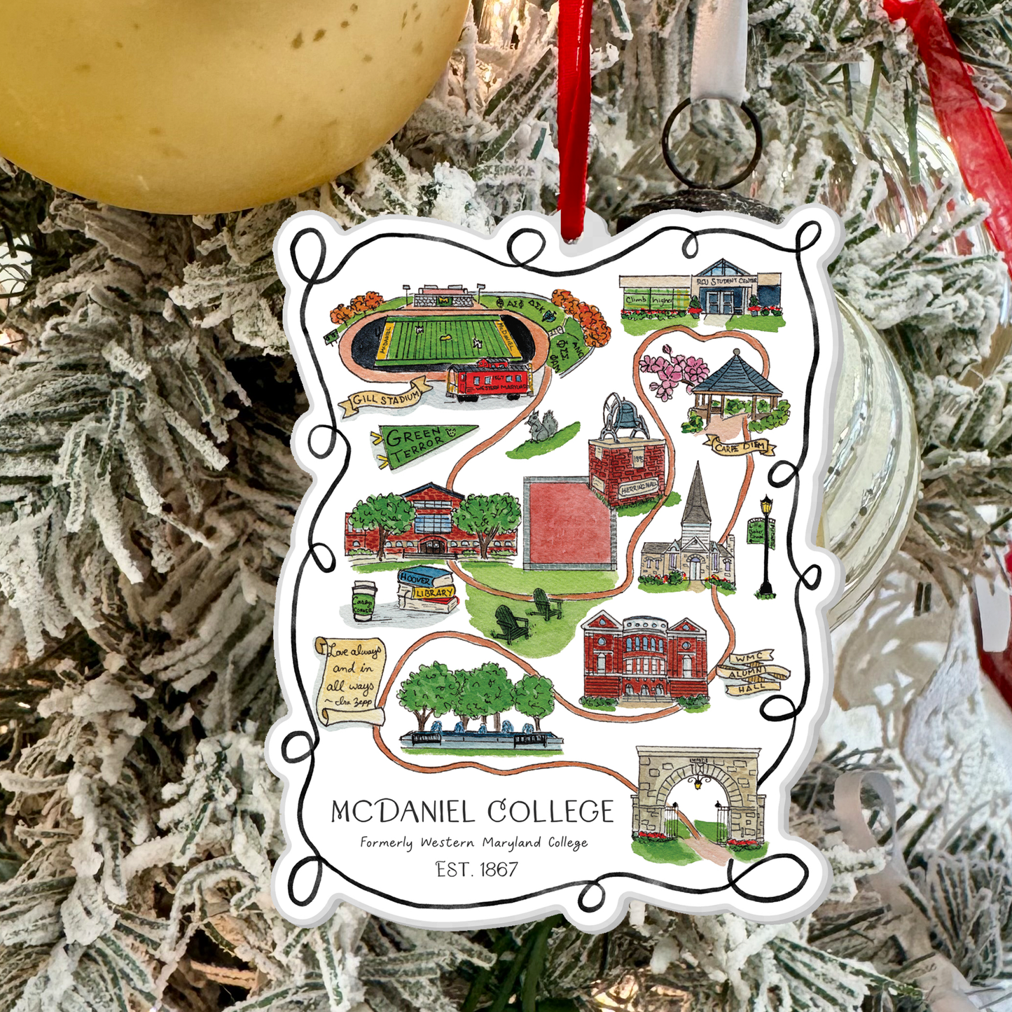 McDaniel College Ornament