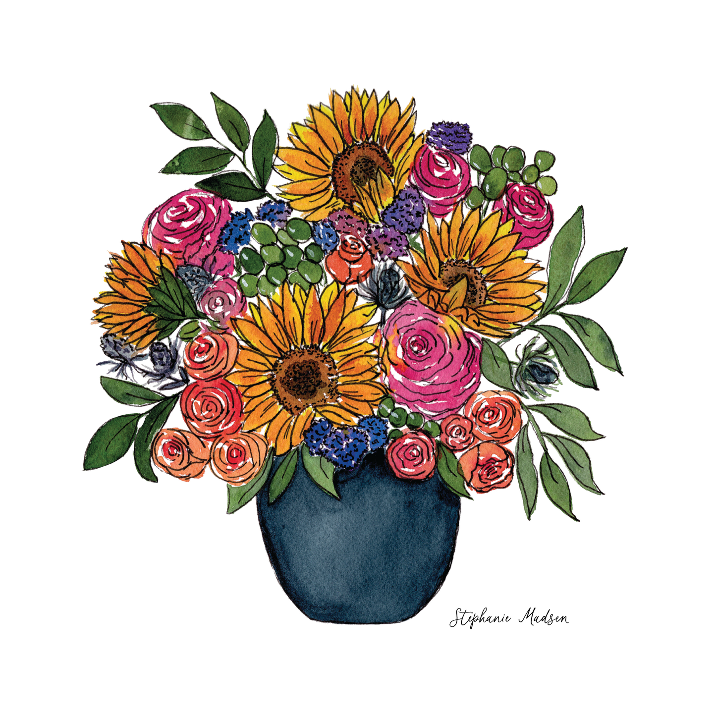 Sunflower Days - Art Print