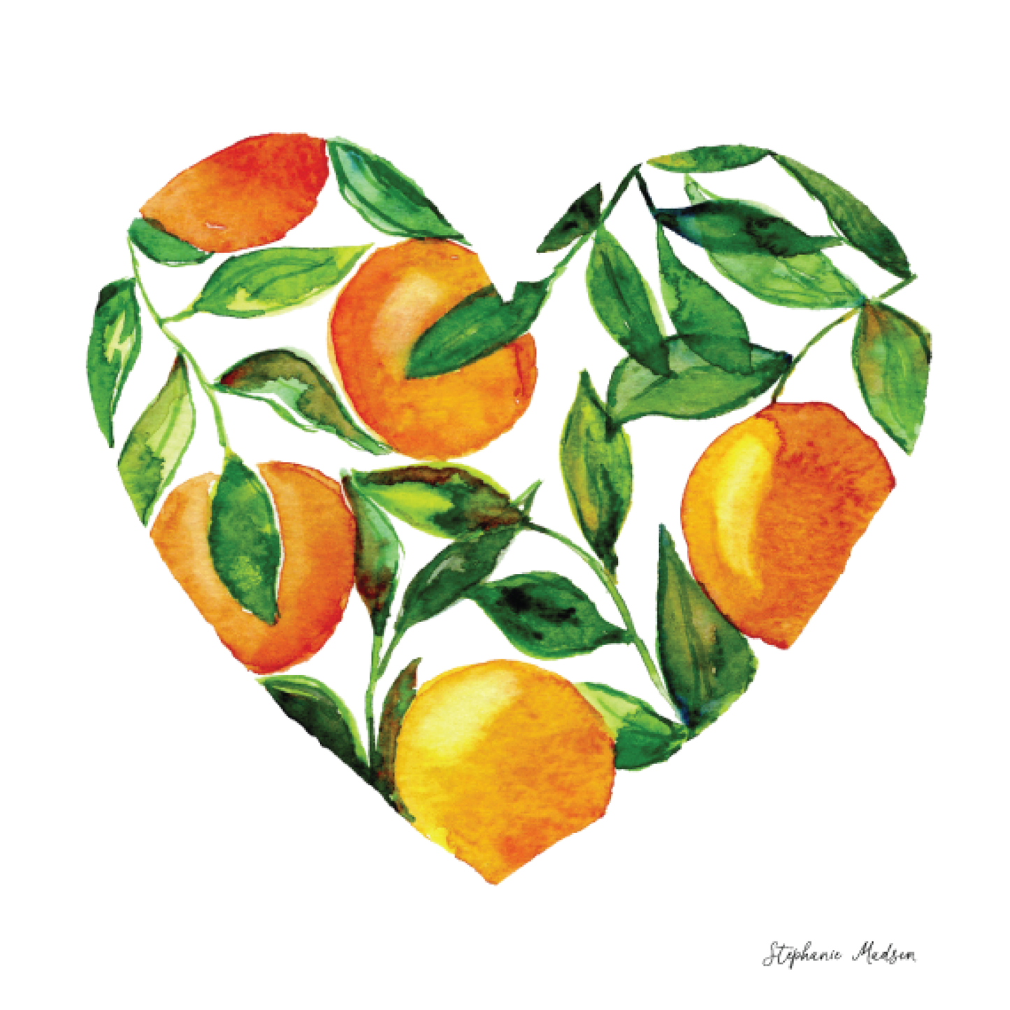 A Heart Full of Oranges - Artwork Print