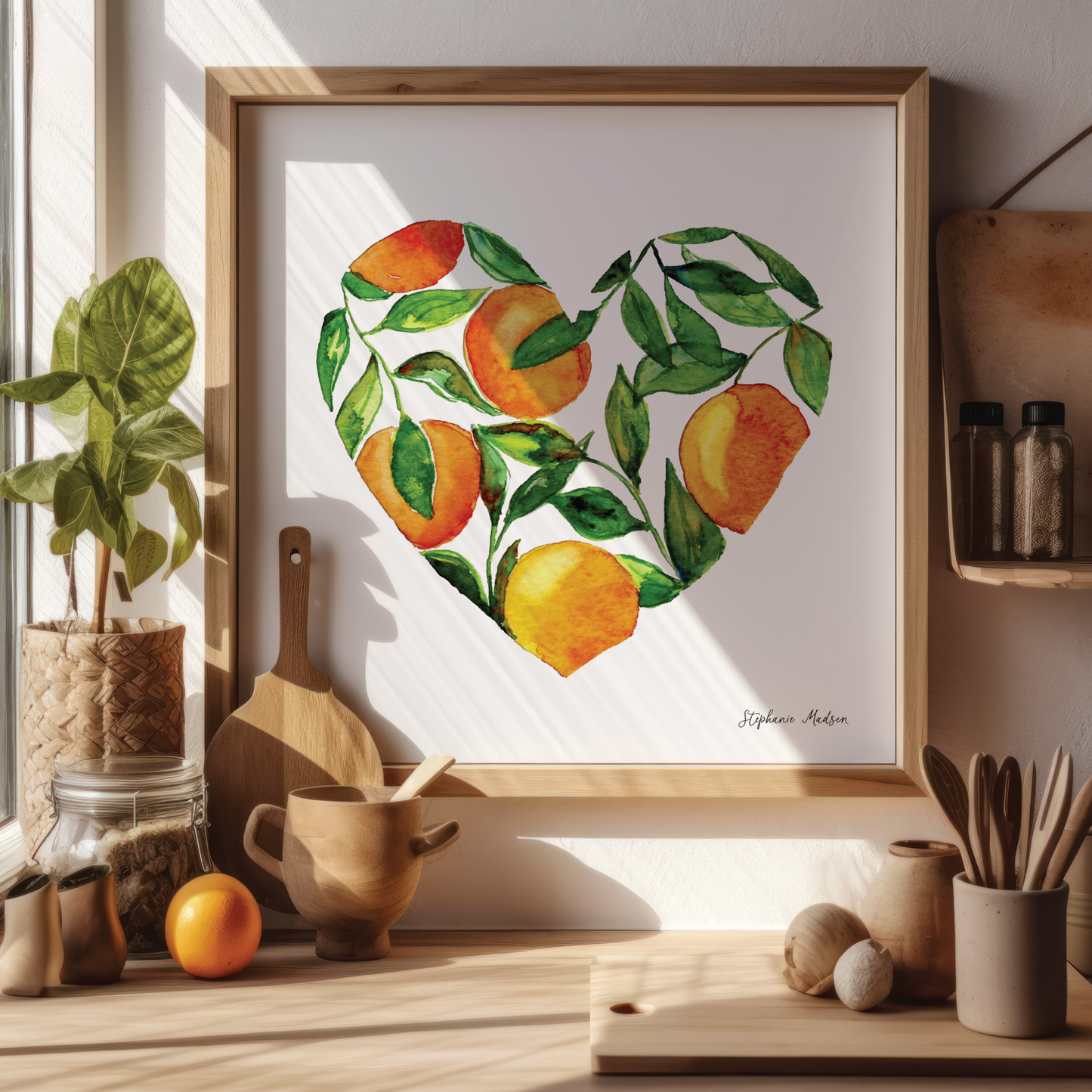 A Heart Full of Oranges - Artwork Print