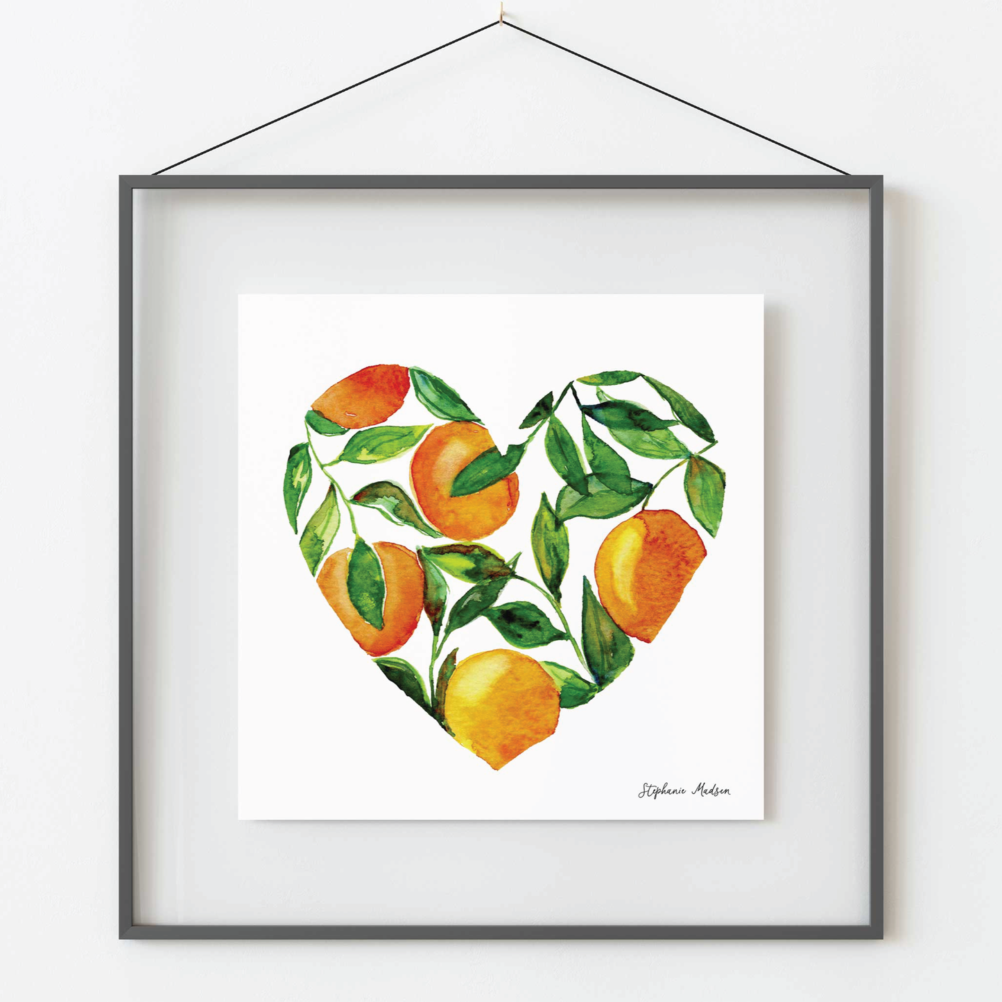 A Heart Full of Oranges - Artwork Print