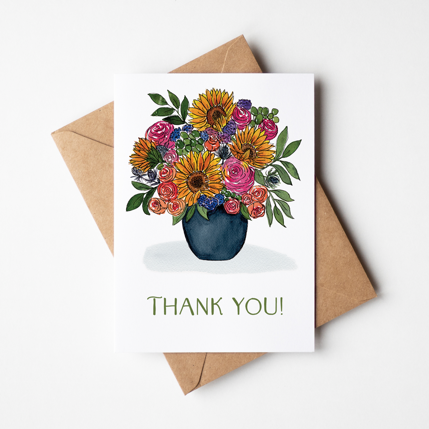 Sunflower Days 5x7" Greeting Card