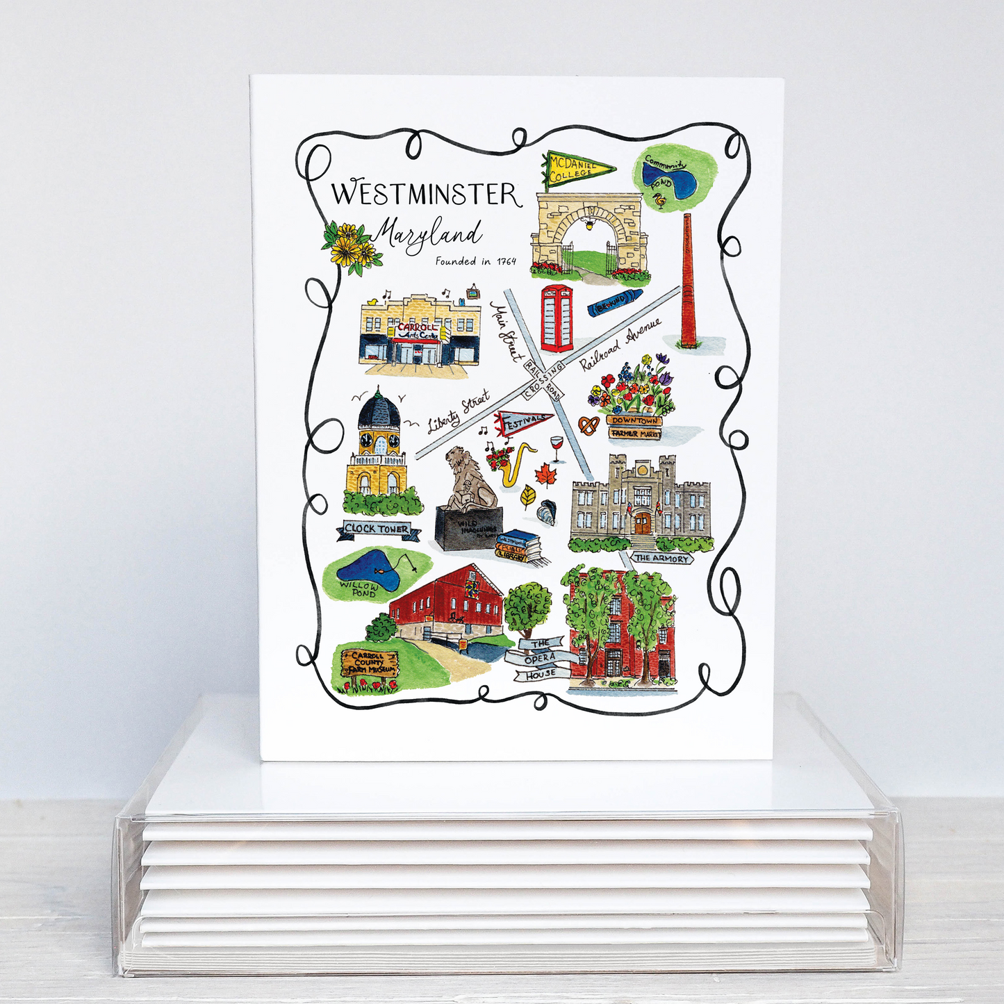 Westminster Maryland Notecards - set of 8