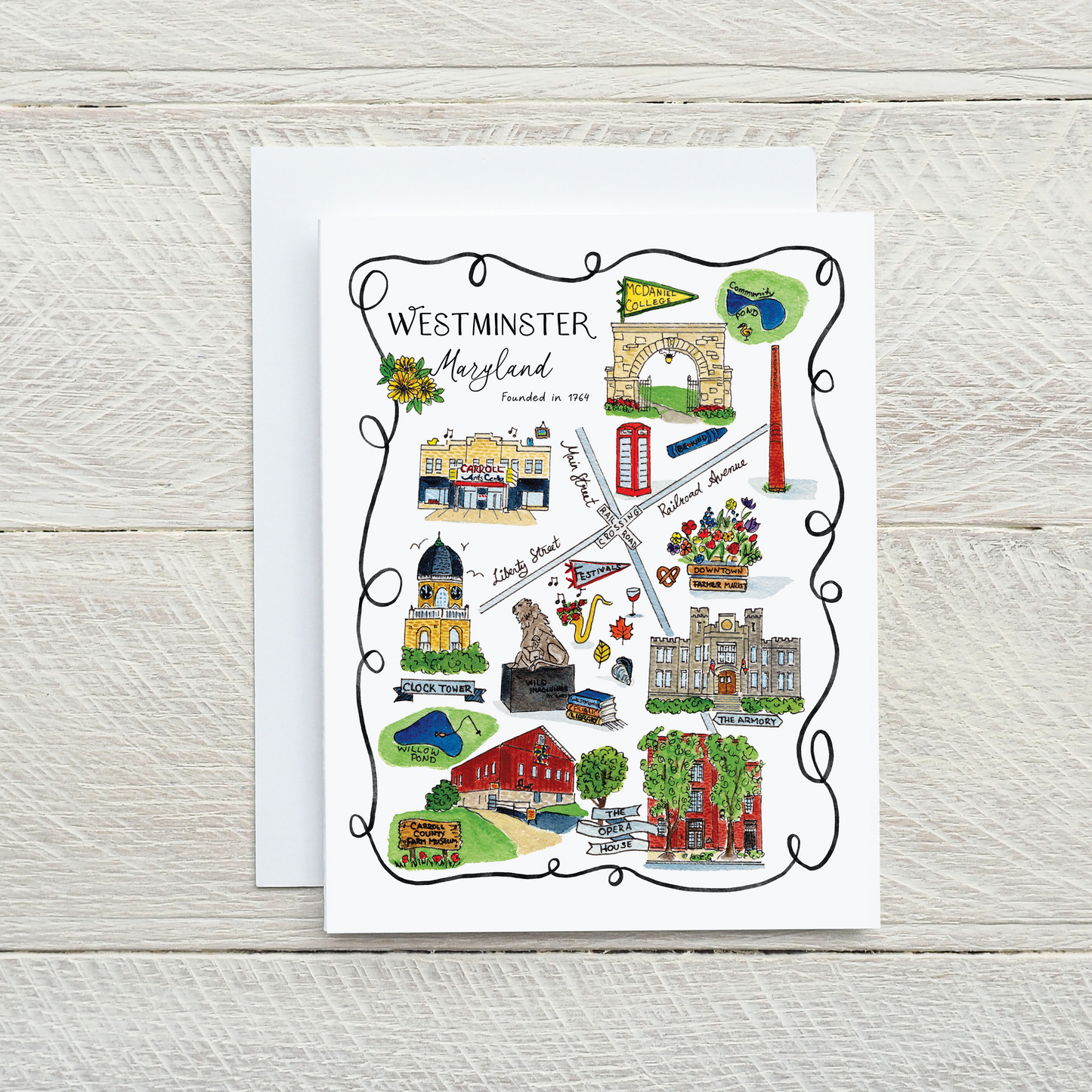 Westminster Maryland Notecards - set of 8