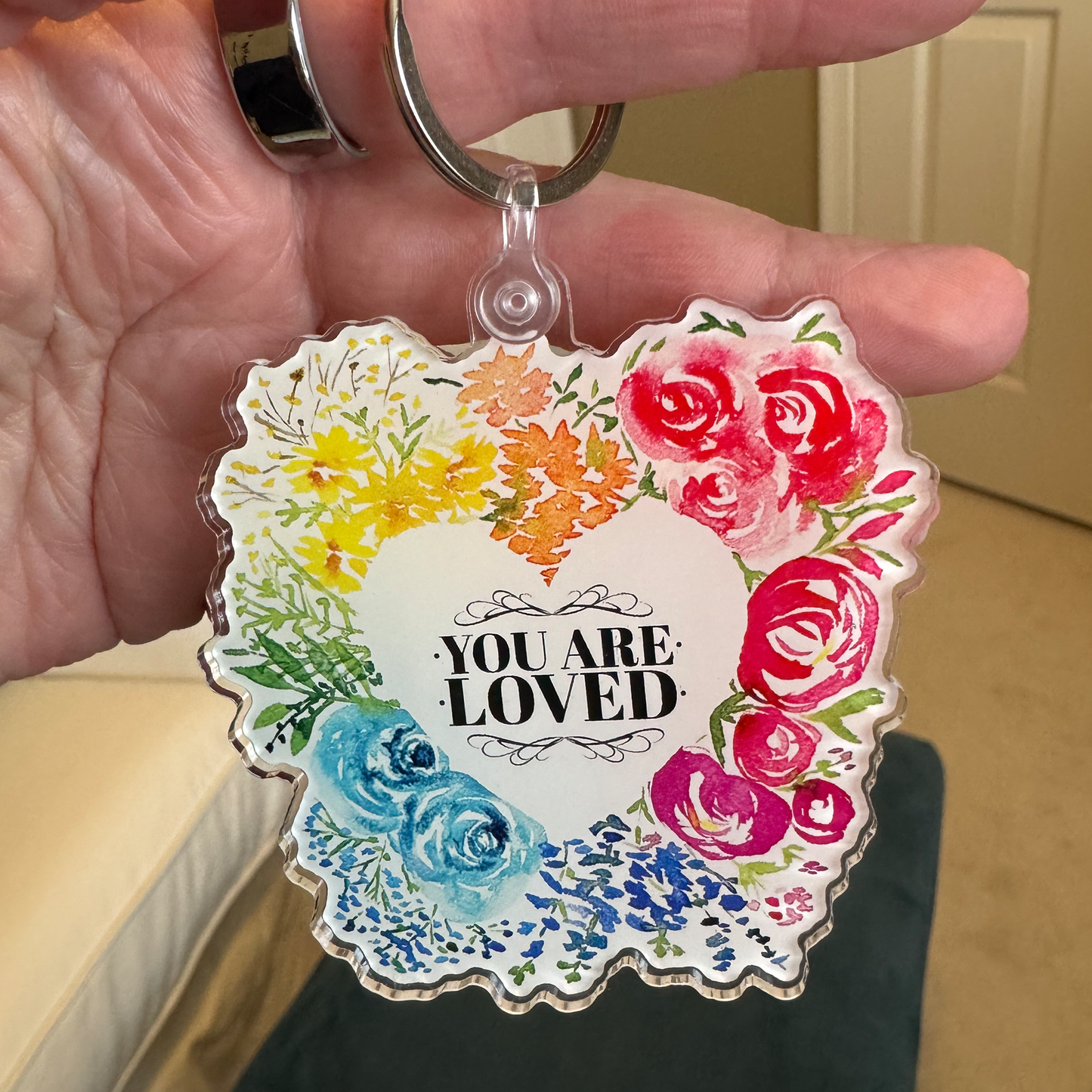Rainbow Heart - Stickers, Magnets, and Key Chains