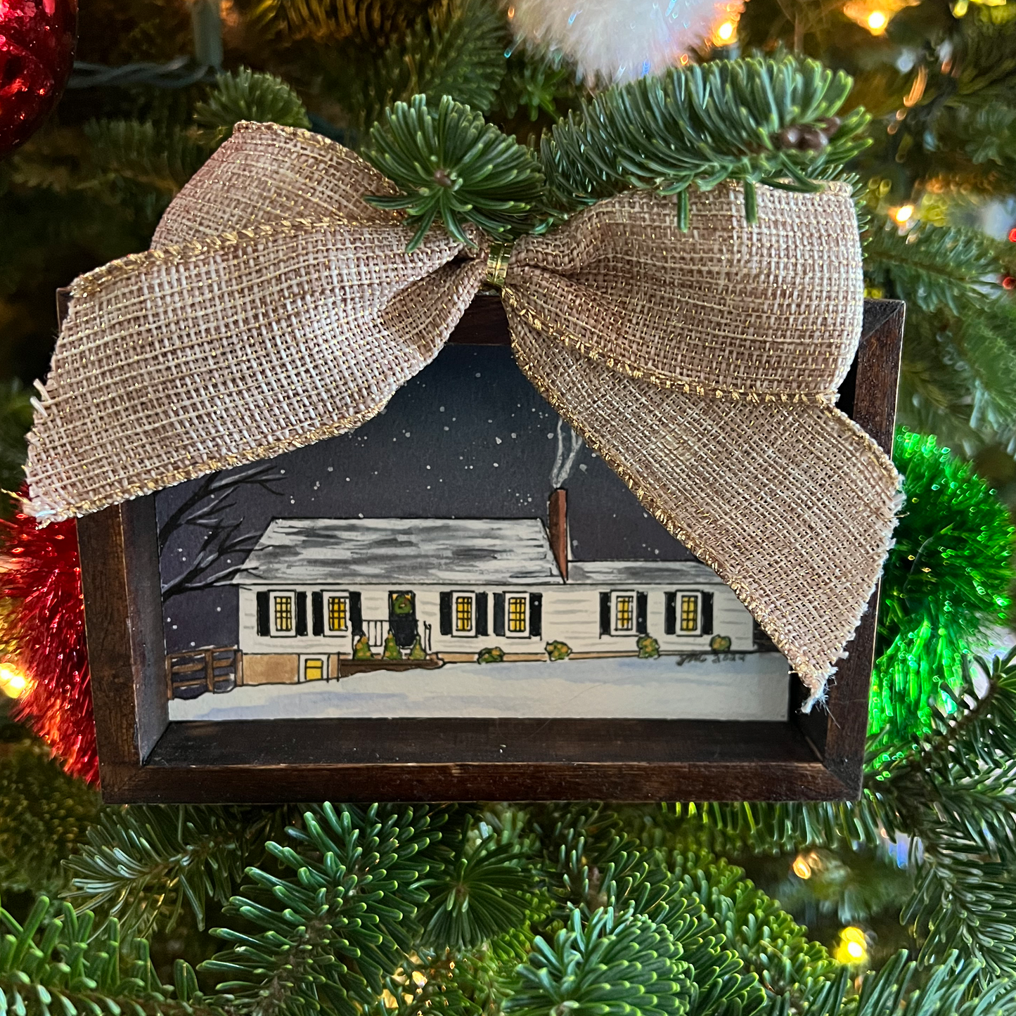 Custom Watercolor Home Ornament - Limited Edition