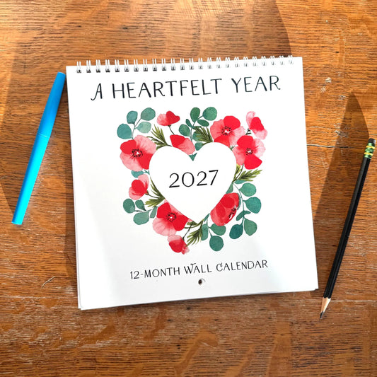 2027 Wall Calendar - A Heartfelt Year