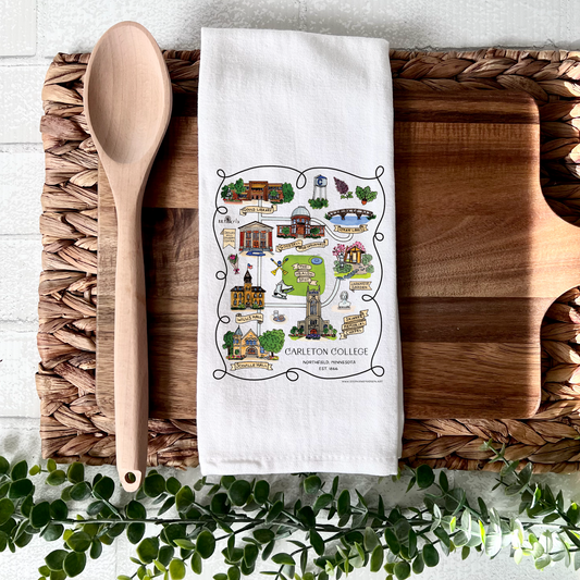 Flour Sack Tea Towel - Carleton College