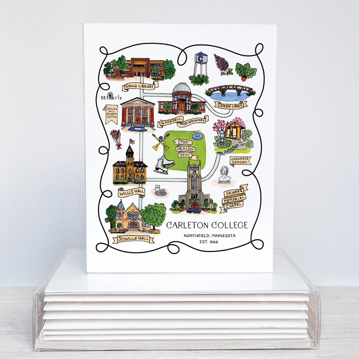 Carleton College Note Cards - set of 8