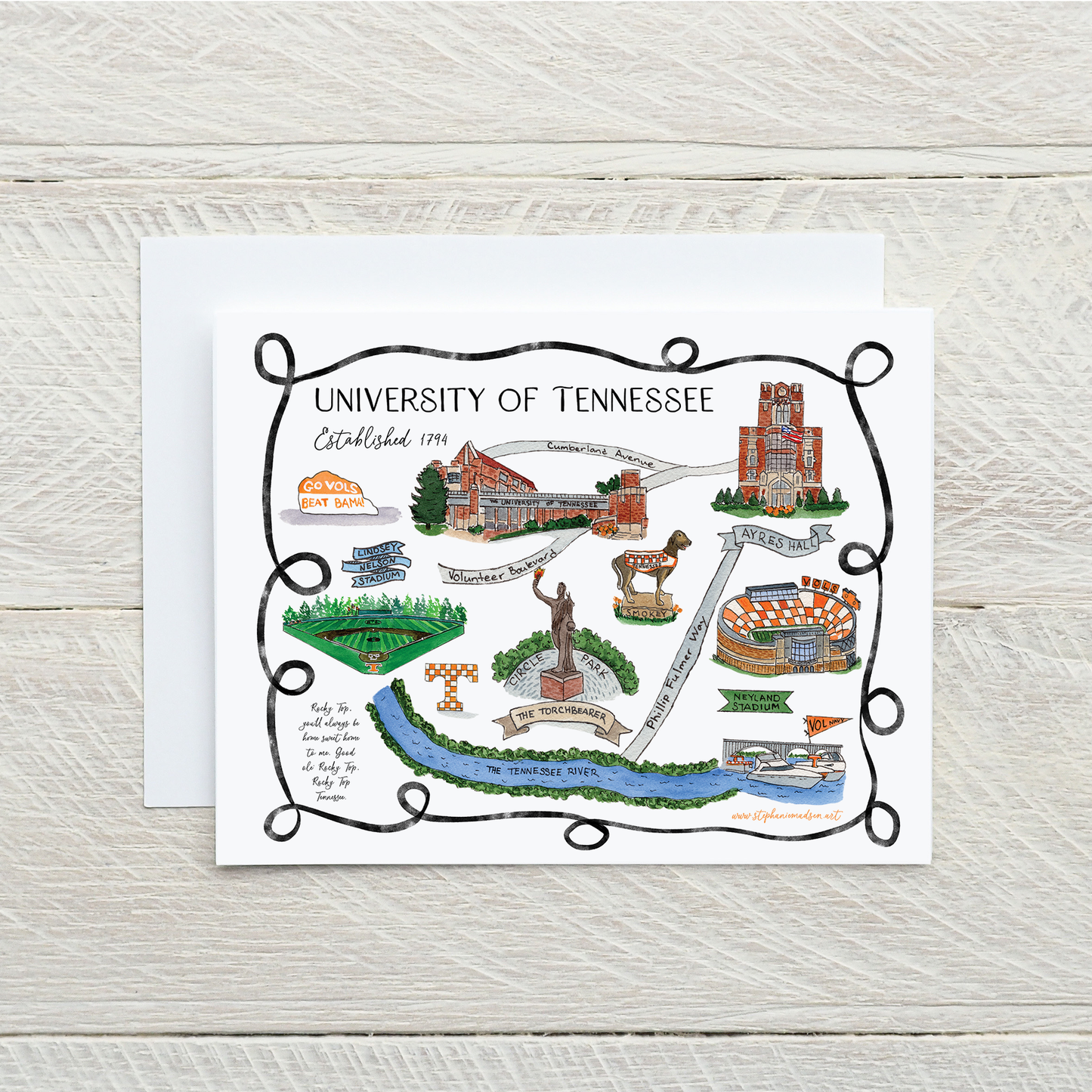 University of Tennessee Note Cards - sets of 8