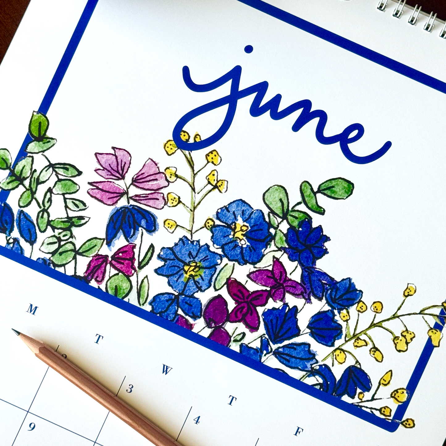 2026 Watercolor Floral Wall Calendar (US & CA)