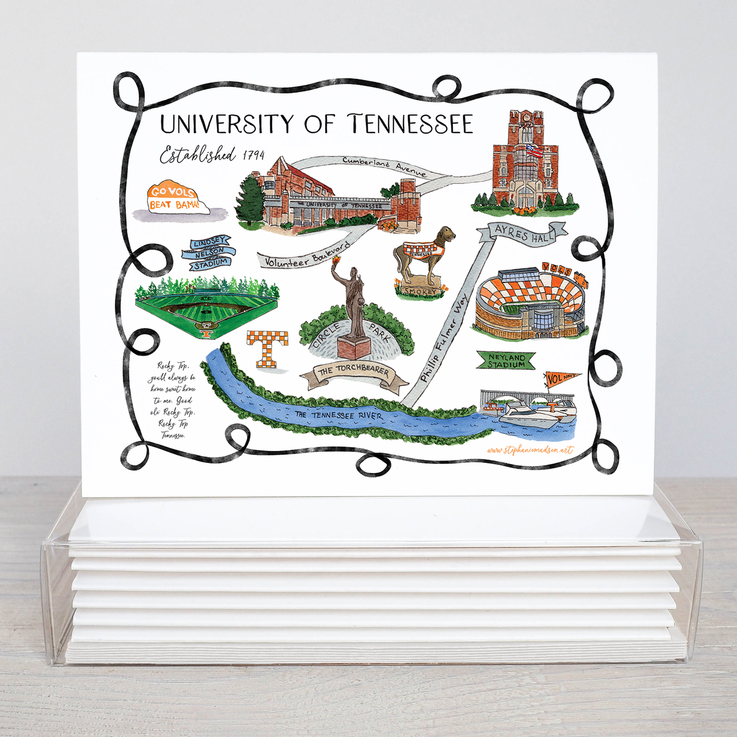 University of Tennessee Note Cards - sets of 8