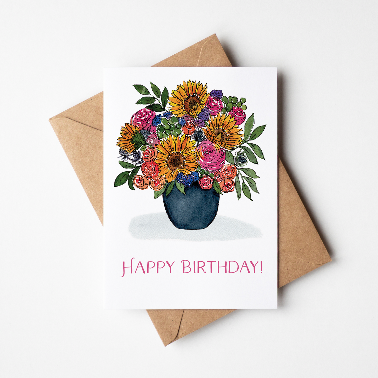Sunflower Days 5x7" Greeting Card