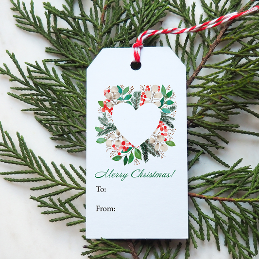 Holiday Gift Tags - set of 10 - Free Shipping