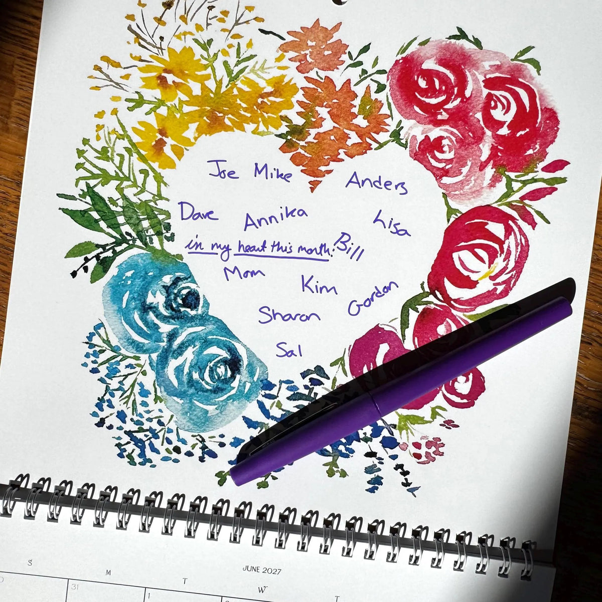 2027 Wall Calendar - A Heartfelt Year